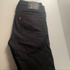 Mens Levi’s jeans black slim straight